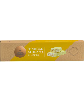 Vendita online Torrone artigianale Fiasconaro di Palermo Tenero con ricoperto al limone. Torrone Morbido Fiasconaro