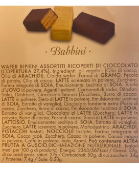 Vendita online Babbini in scatola di latta. Shop on line wafer Babbi assortiti a vari gusti. Miglior prezzo online wafers Babbi