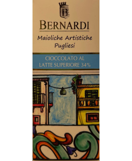 Bernardi - Tavoletta di Cioccolato Biondo al Caramello - Maioliche - 45g