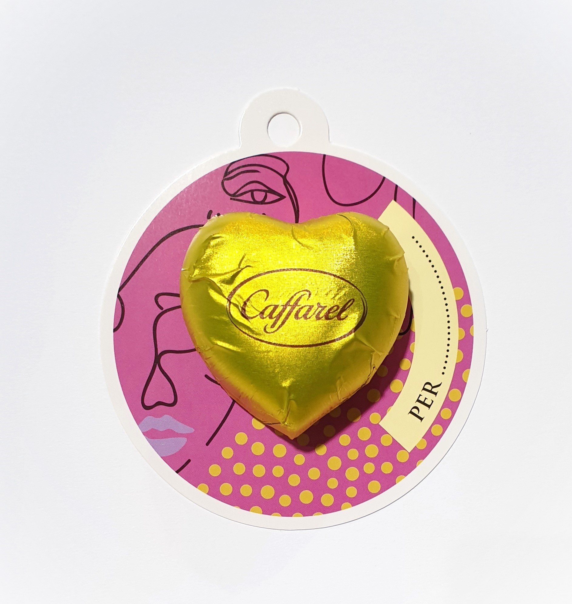 Vendita online cioccolatini cuoricini Caffarel di Torino a forma di cuore -  Cioccolato al latte. Shop on line cioccolatini al la