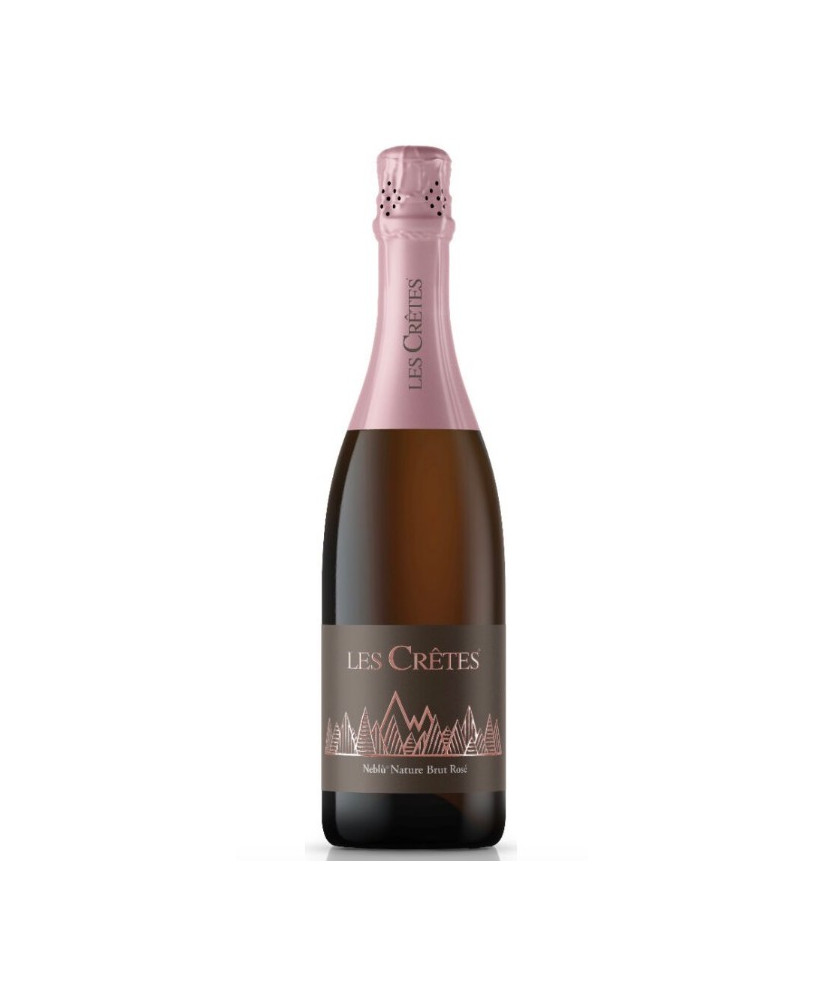 Les Cretes - Neblu - Brut Nature Rose - Vino Spumante di qualita - 75cl