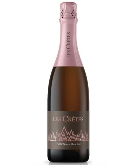 Les Cretes - Neblu - Brut Nature Rose - Vino Spumante di qualita - 75cl