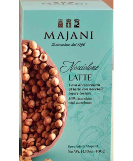 Online sales Easter eggs Italian Majani 2016 Golosovo Fudge with chopped toasted hazelnuts. Shop online Egg Golosovo Majani made