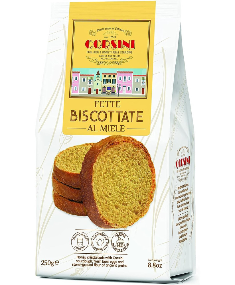 Shop online Rusks Corsini with honey, Rusks Briotost Corsini, Biscuits with honey Corsini.