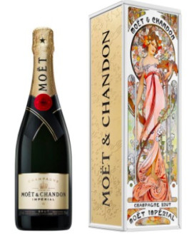 Moët & Chandon - Brut Imperiale - Limited Edition - Alphonse Mucha - Red - Champagne - 75cl