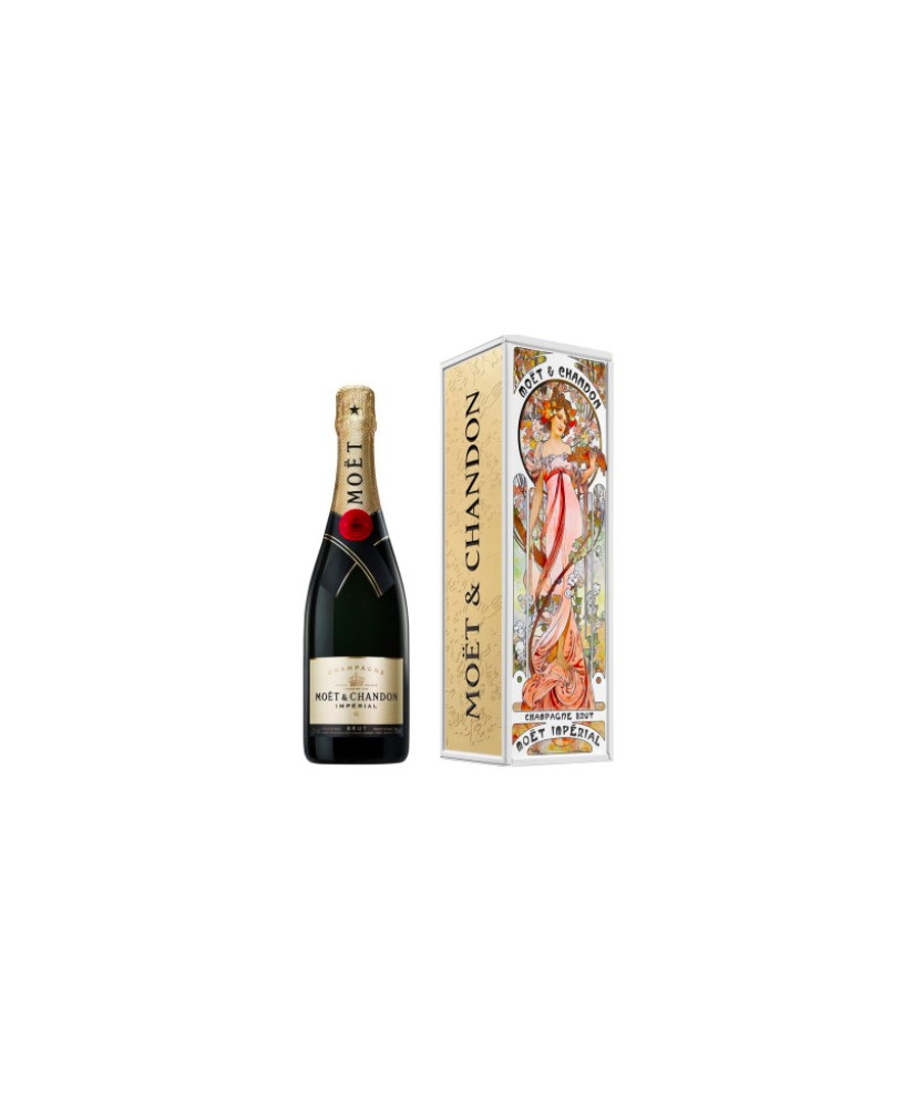 Moët & Chandon - Brut Imperiale - Limited Edition - Alphonse Mucha - Red - Champagne - 75cl