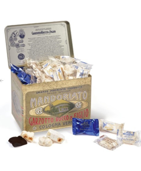 Garzotto - Crumbly Almonds Nougat - Cologna Veneta - Historic Tin - 500g