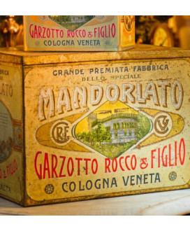 Garzotto - Crumbly Almonds Nougat - Cologna Veneta - Historic Tin - 500g