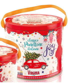 Virginia, panettone tradizionale caramella incarto rosso. Vendita online panettoni artigianali Virginia Sassello miglior prezzo