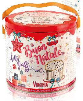 Virginia, panettone tradizionale caramella incarto rosso. Vendita online panettoni artigianali Virginia Sassello miglior prezzo