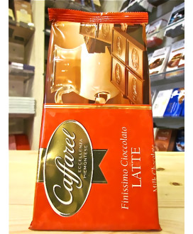 Vendita online tavolette di cioccolato Caffarel di Torino, al latte semplice - 100g. Shop on line barrette di cioccolata Caffare