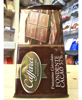 Vendita online tavolette di cioccolato Caffarel di Torino, fondente 57% di cacao - 100g. Shop on line barrette di cioccolata Caf