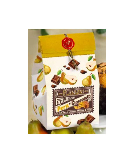 Flamigni - Panettone Pera e Cioccolato - 500g