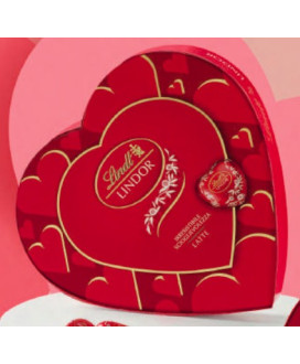 Vendita online Scatola a forma di Cuore Lindt regalo San Valentino cioccolatini Lindor. Shop confezioni Lindt 14 Febbraio