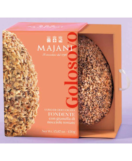 Online sales Easter eggs Italian Majani 2016 Golosovo Fudge with chopped toasted hazelnuts. Shop online Egg Golosovo Majani made