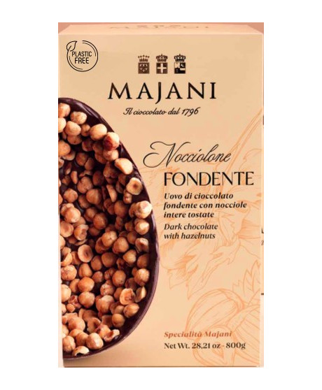 Majani - Nocciolone - Dark Chocolate with whole Hazelnuts - | Corso101