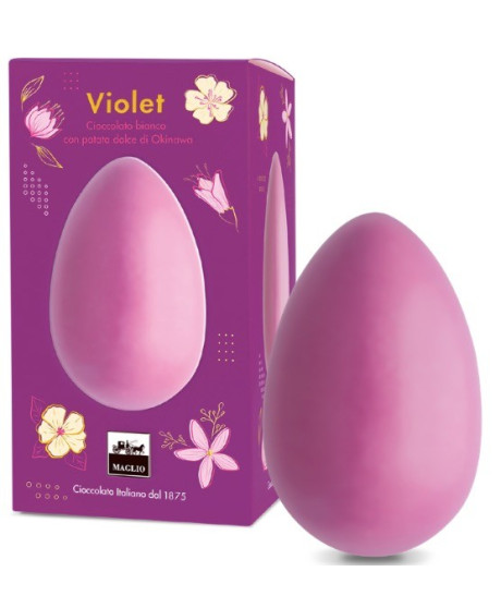 Maglio - Uovo Violet - Cioccolato bianco e patata dolce di Okinawa - 200g