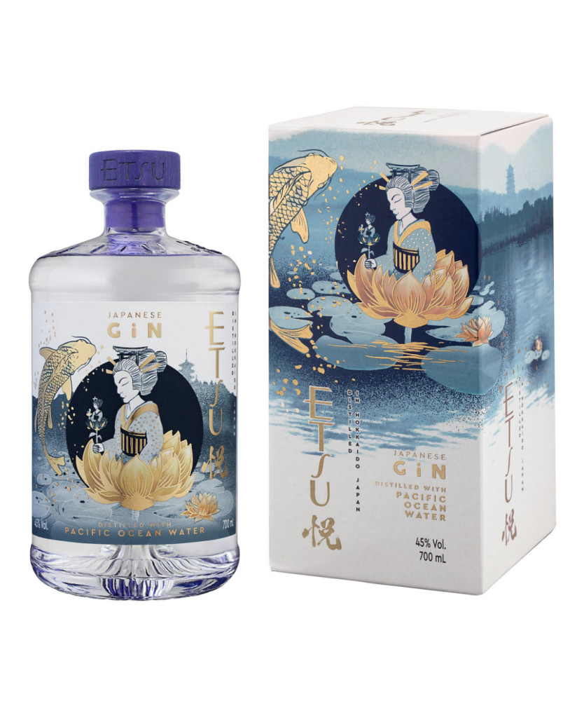 Gin Etsu - Double Pacific Ocean Water - Japanese Handcrafted Gin - Astucciato - 70cl