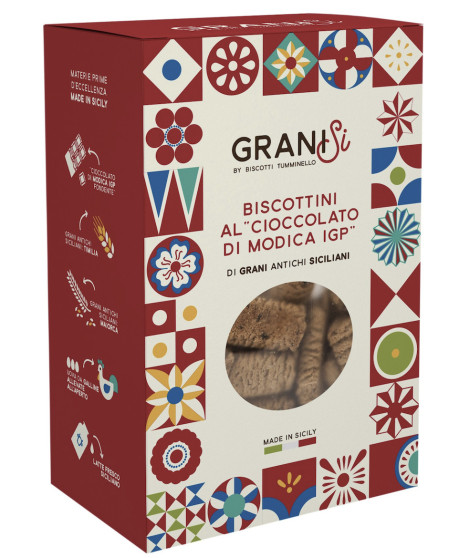 Tumminello - Grani Si - Biscottini al Cioccolato di Modica IGP - 210g