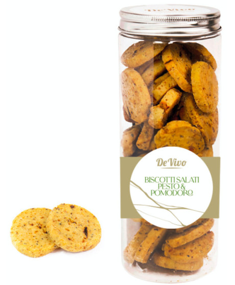 De Vivo - Biscotti Salati - Pesto e Pomodoro - 200g