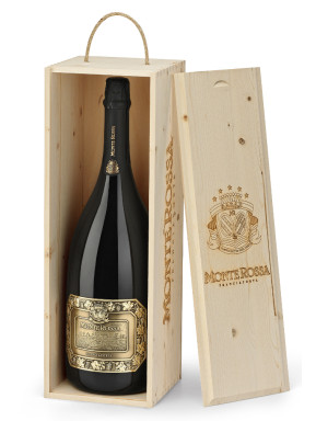 Monte Rossa - P.R. Brut - Blanc de Blancs - Franciacorta - Jeroboam - Cassa di legno - 300cl