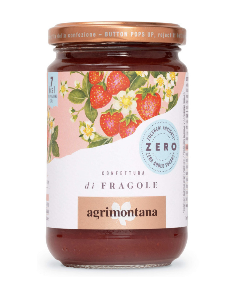 Agrimontana - Fragole - Zero Zuccheri Aggiunti - 290g