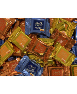 Lindt - Squares Fondente e Caramello Salato - 100g