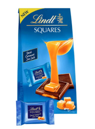 Lindt - Squares Fondente e Caramello Salato - 100g