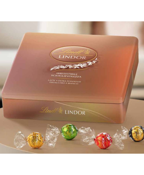 Lindt - Lindor Assortiti - Latta Tartan - 450g