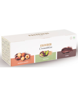 VENDITA ONLINE SET CREME BABBI SPALMABILI ALLA NOCCIOLA AL CACAO AL PISTACCHIO E AL CAFFè MIGLIOR PREZZO NEL WEB ACQUISTO IN INT