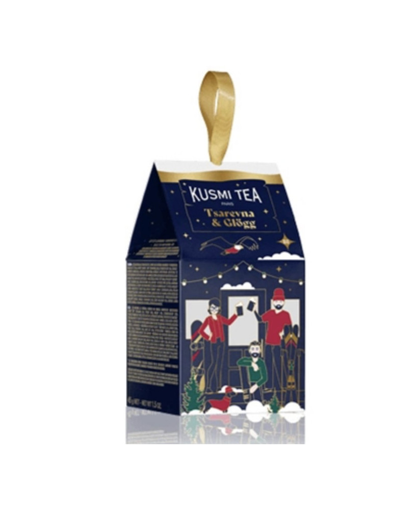 Kusmi Tea - Coffret cadeau 2 miniatures bio Tsarevna et Glögg - Noël 2024 - 45g