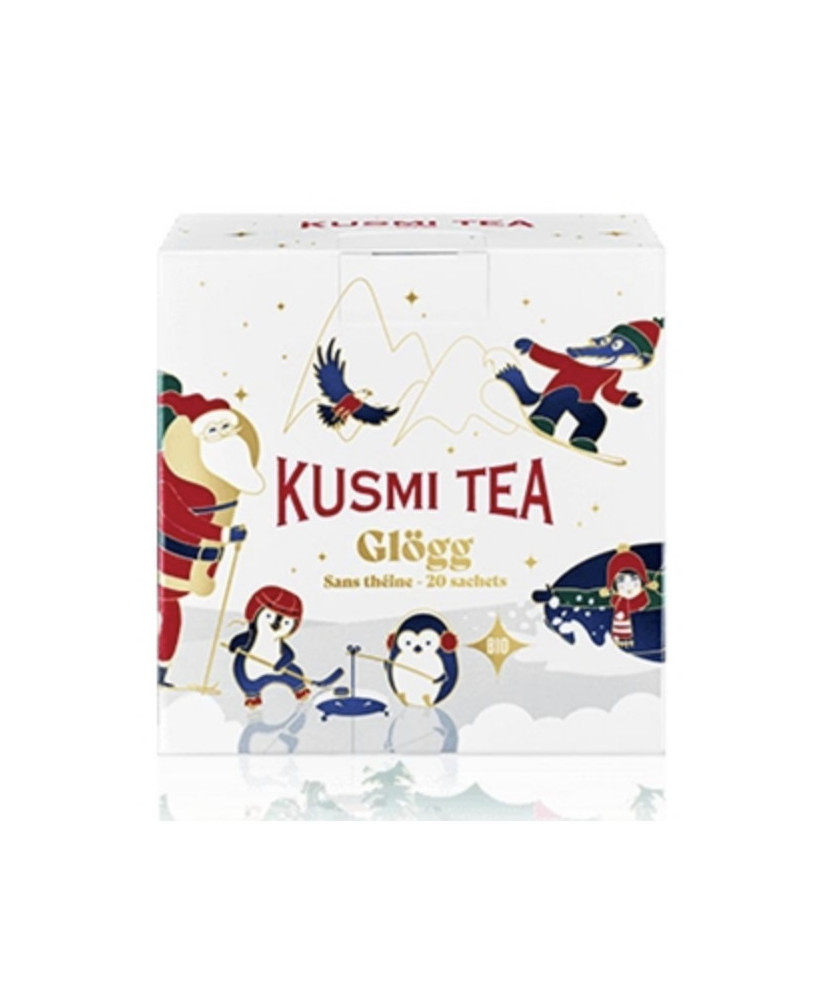 Kusmi Tea - Coffret cadeau 2 miniatures bio Tsarevna et Glögg - Noël 2024 - 45g