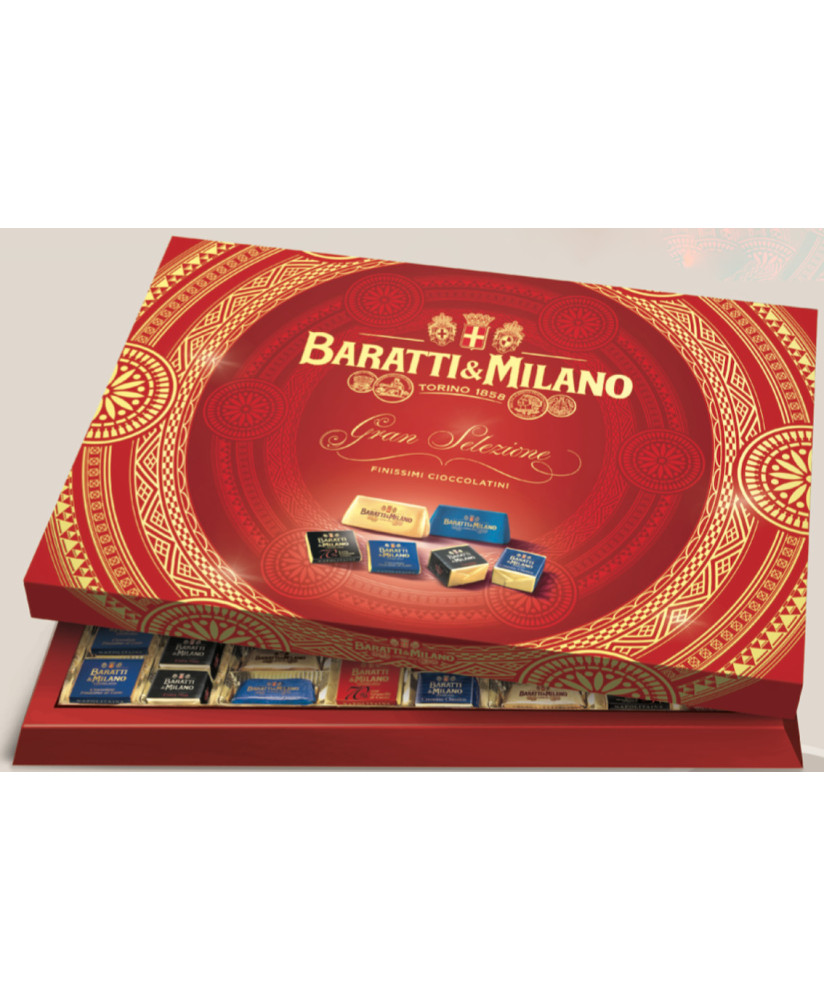 Vendita online Scatole da regalo di cioccolatini Baratti & Milano - Cremini, Gianduiotti... Shop on line Confezioni di Cioccolat