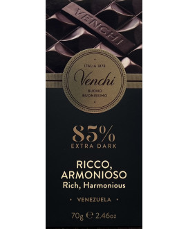 Venchi italian classic dark Chocolate Bar 85% cocoa shop online price | corso101.com