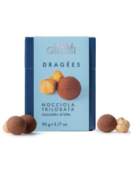 Giraudi - Dragees – Nocciole Tonde Gentili Trilobate ricoperte di cioccolato al latte - 90g