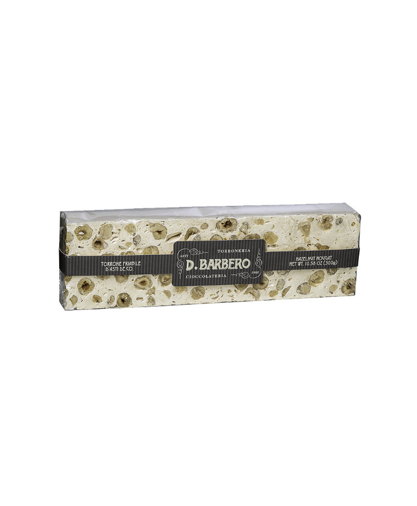 Shop online italian nougat Barbero pistachio, crumbly pistachio nougat quality. Sales nougat