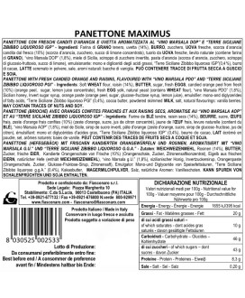 Fiasconaro - Panettone Tradizionale - 10Kg - Maximus