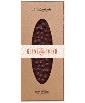 Vendita online tavolette di cioccolato fondente Guido Gobino, lastre di extra bitter con nocciole intere da 300gr. Shop on line