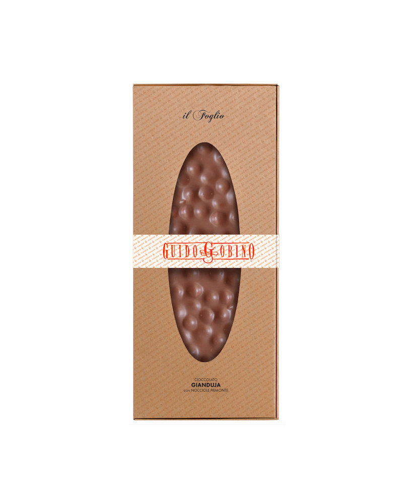 Vendita online tavolette di cioccolato Guido Gobino, lastre di gianduja con nocciole intere da 1Kg. Shop on line pregiato ciocco