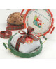 Flamigni - Panettone Milano Basso - Vassoio di Legno Merry Christmas - 750g