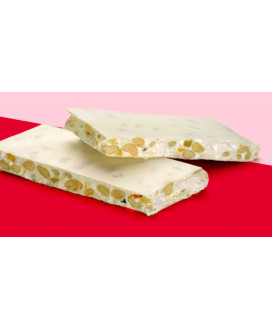 Buy online sales Italian Nougat handmade Flamigni soft Torrone with almond peel. Best price on-line quality products