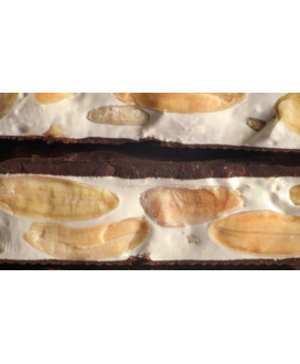 Buy online sales italian Nougat handmade Flamigni crumbly to hard peeled almonds covered in dark chocolate. Shop at best price 