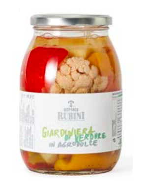 Dispensa Rubini - Giardiniera di Verdure in Agrodolce - 600g