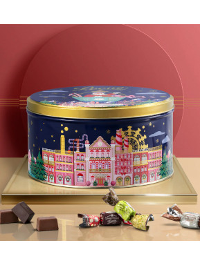 Pastiglie Leone - Hatbox Tin Box - Assorted Chocolates - 450g