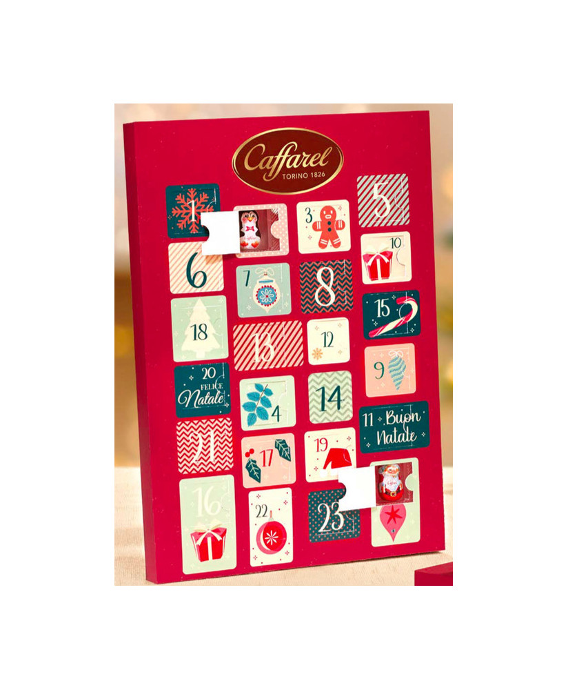 Vendita online Calendario d'Avvento con cioccolatini Caffarel senza glutine al miglior prezzo. Shop on line confezioni Natalizie