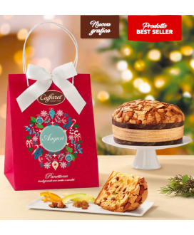 Buy online typical italian Christmas cake. Sale on-line panettone handmade Caffarel packaged in an elegant gift box. Shop online