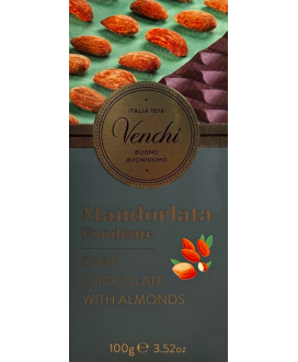 Venchi - Dark Almond Bar - 100g | corso101.com