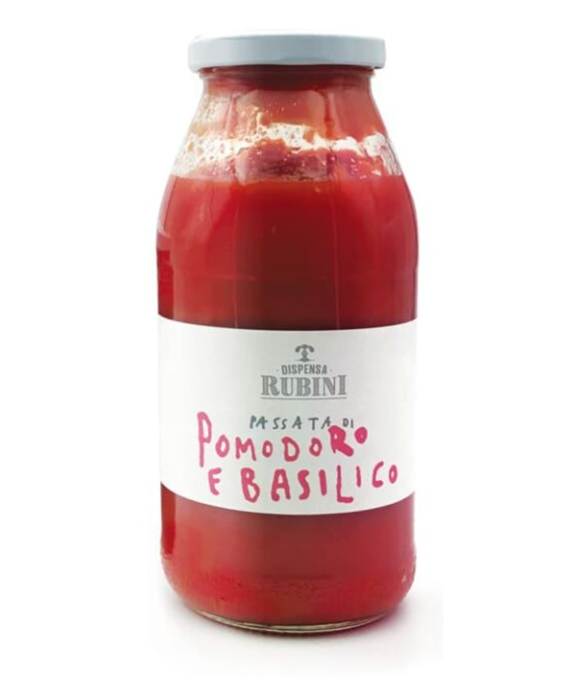 Dispensa Rubini - Passata di Pomodoro e Basilico - 500g