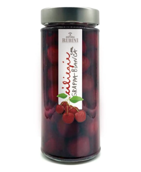 Dispensa Rubini - Cherries With White Grappa - 580g