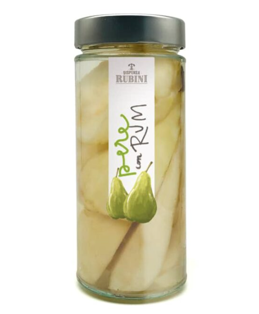 Dispensa Rubini - Pears With Rum - 580g